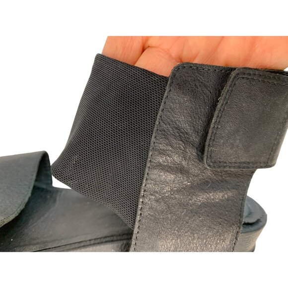 Eileen Fisher Women's Black Sandals Size 8.5 Ankle Strap Flat 7451 - Picture 8 of 11